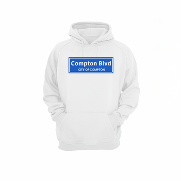 White Campton Blvd Hoodie