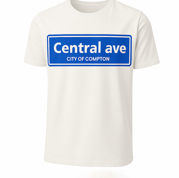 Central ave white T-shirt