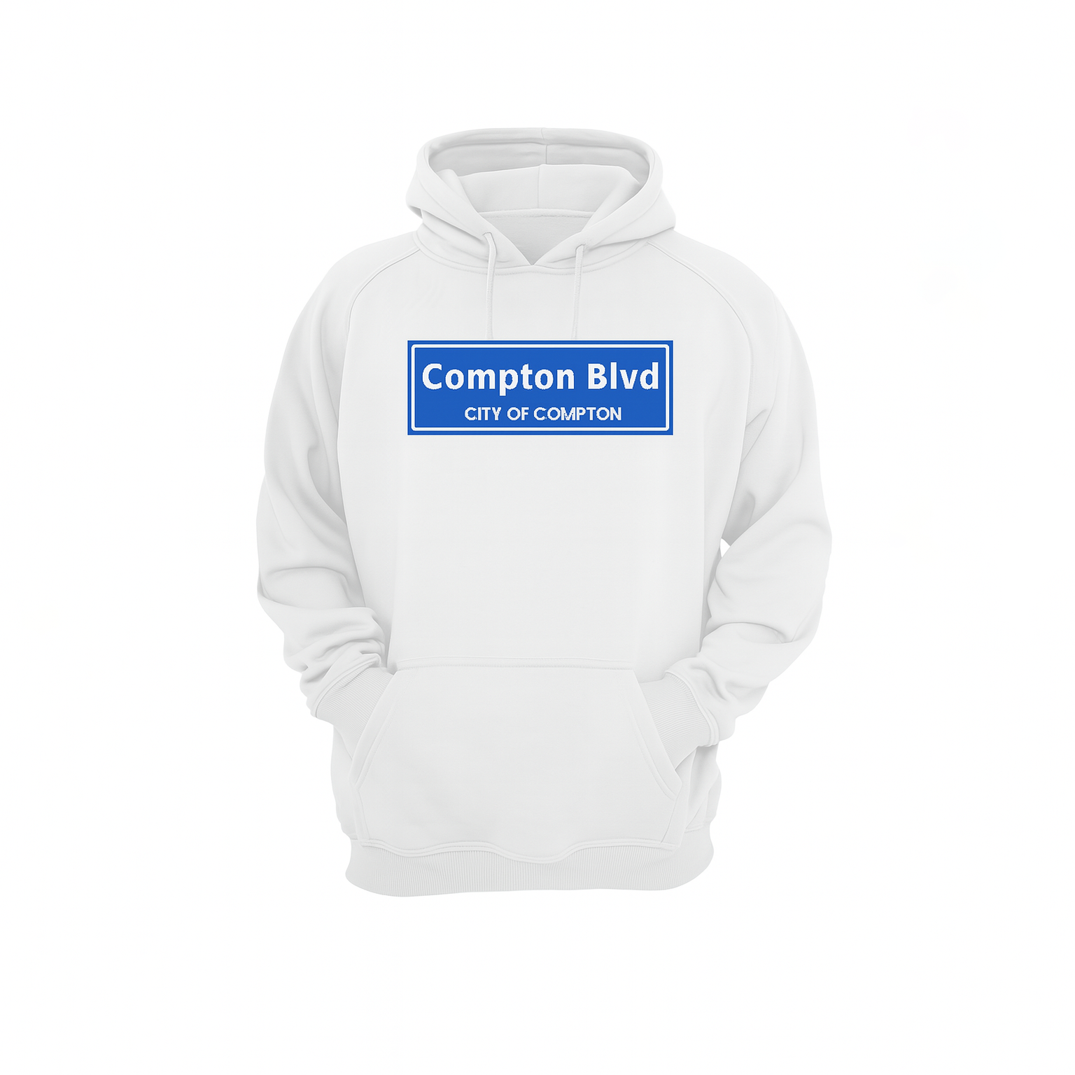 White Campton Blvd Hoodie