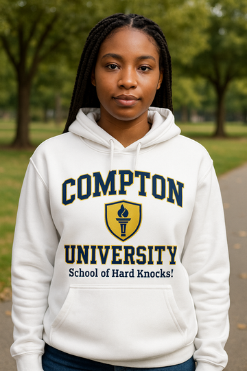 Compton University Hoodie (White)