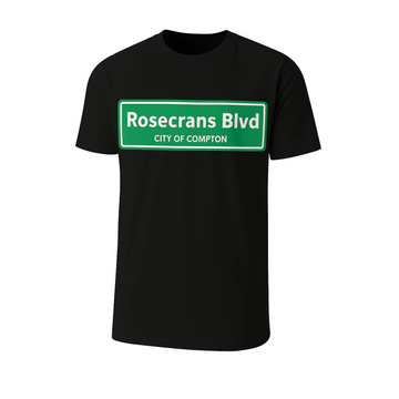 Rosecrans Blvd Black T-shirt