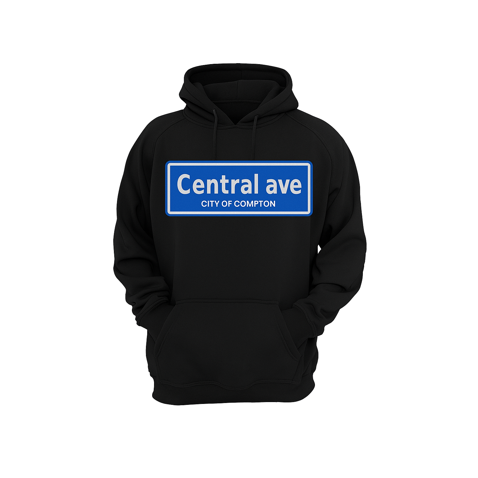 Black Central ave Hoodie