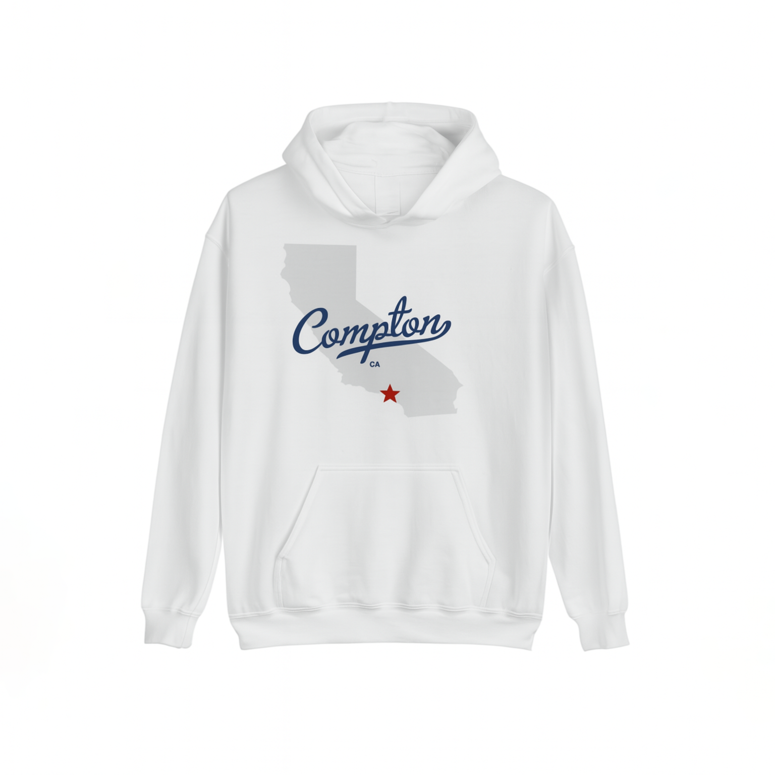 White Compton Hoodie