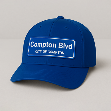 compton university new design blue compton blvd cap